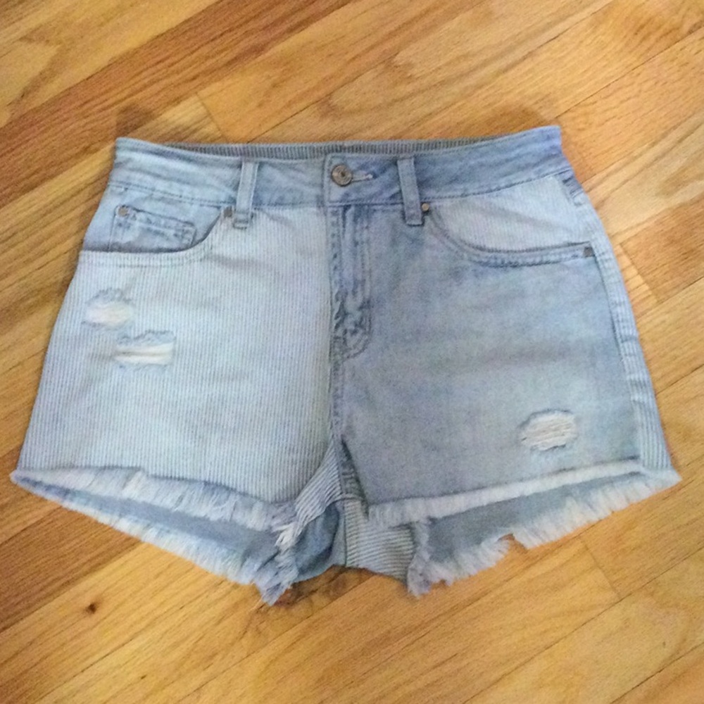 Rewash Blue Distressed Denim Shorts